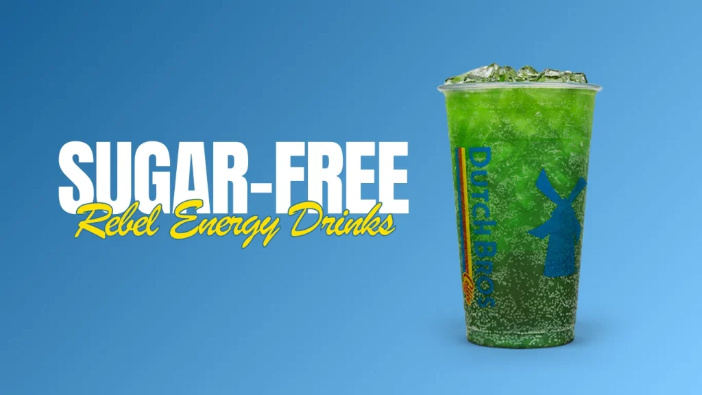 Dutch Bros Rebel Energy Drink Sugar-Free Menu