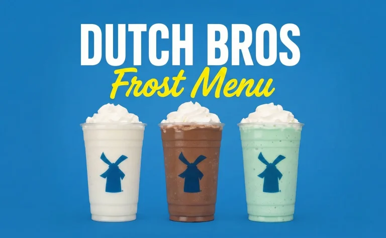 Dutch Bros Frost Menu